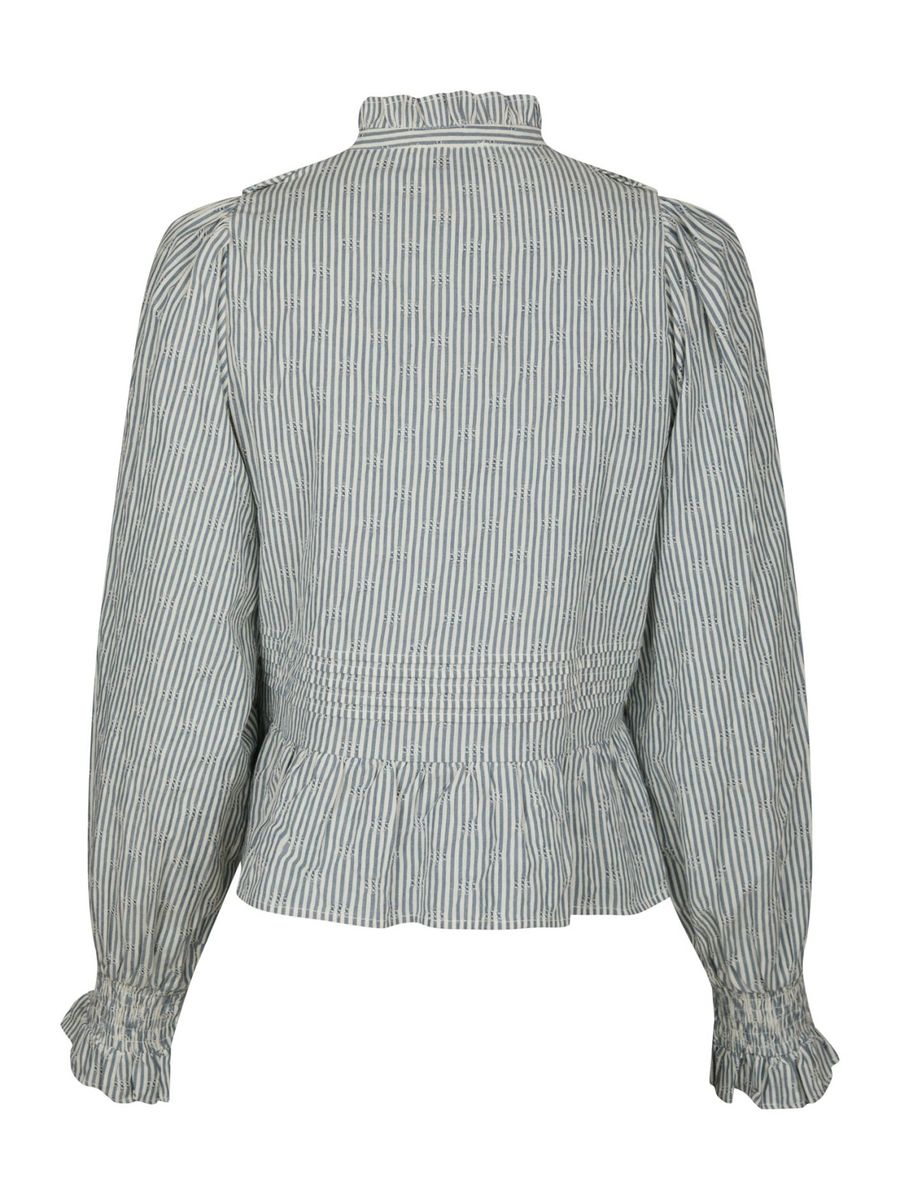 Petrine Stripe Blouse Blue