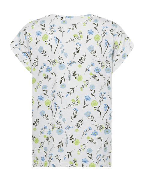 Hovedbilde Viva Tee Print Offwhite W Sharp Green