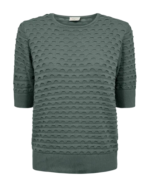 Hovedbilde Dodo Pullover Short Sleeve Jacquard Dark Forest