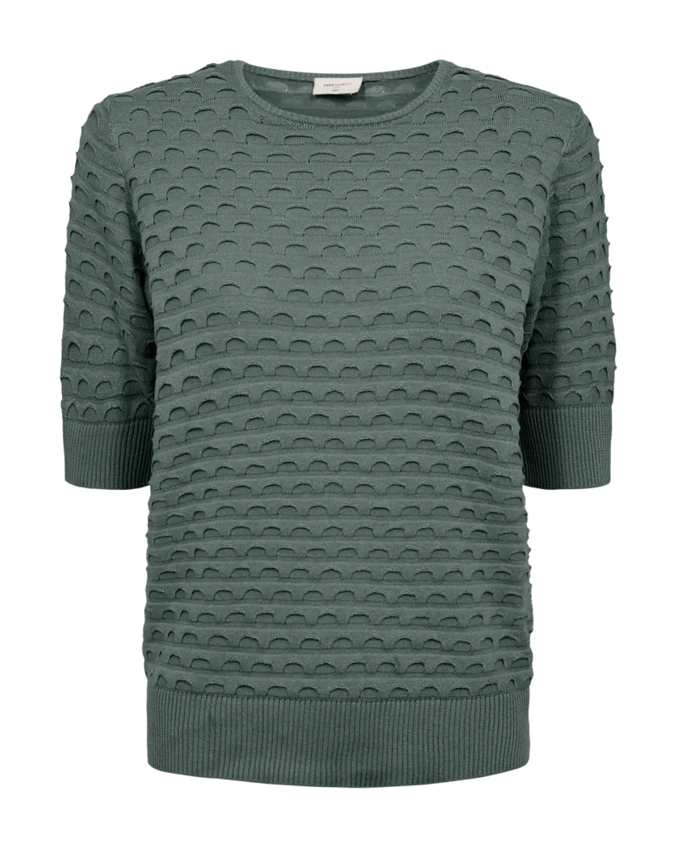 Dodo Pullover Short Sleeve Jacquard Dark Forest