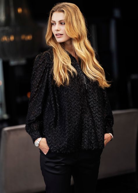 Hovedbilde Bluse Glitter Sort