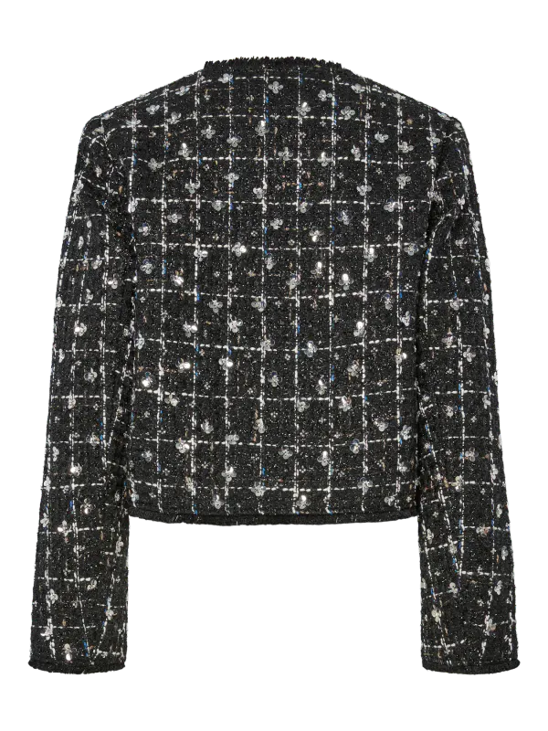 YasValenda Tweed Jacket Black
