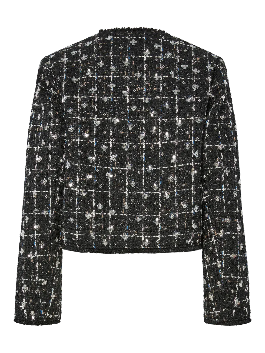 YasValenda Tweed Jacket Black