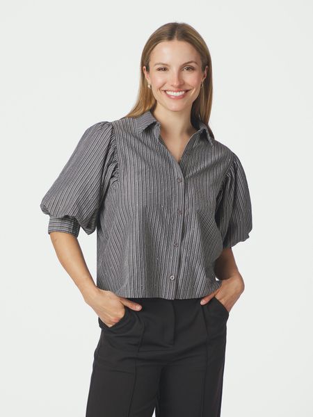 Hovedbilde Etta Stripe B Shirt Dark Grey