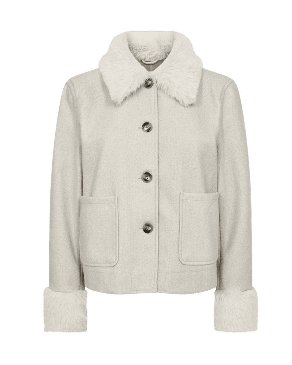 Yanna Jacket Fur Moonbeam Melange