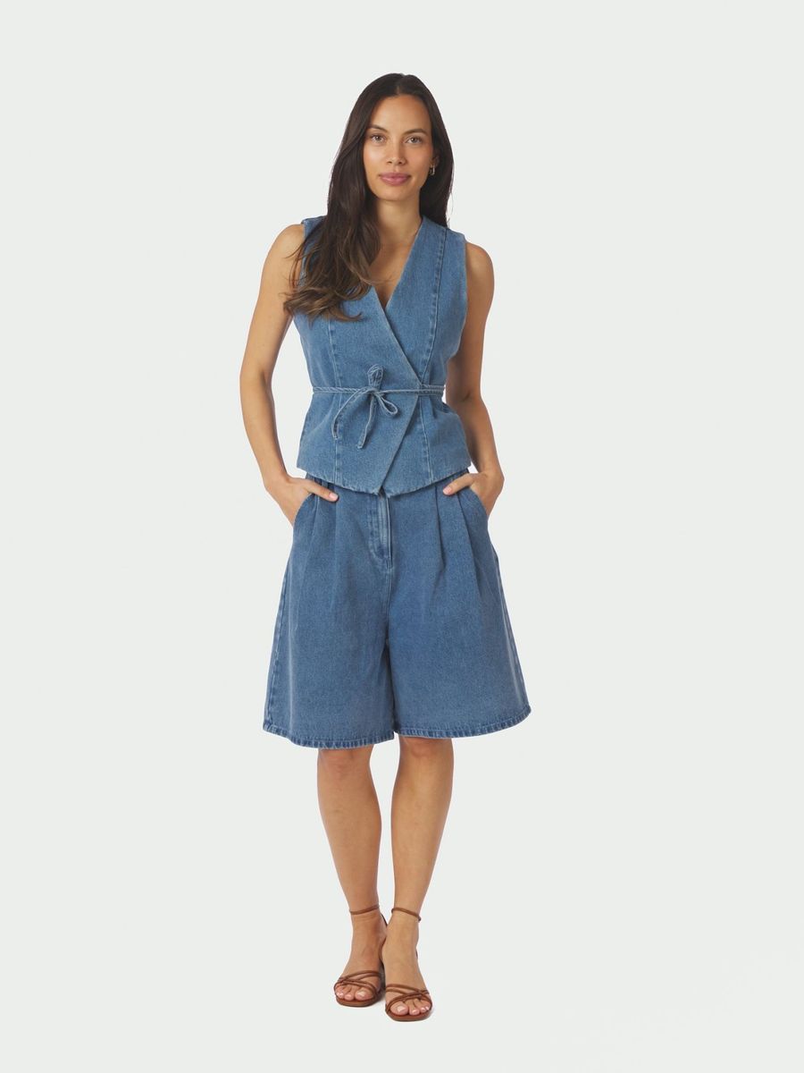 Rosel Denim Shorts Blue