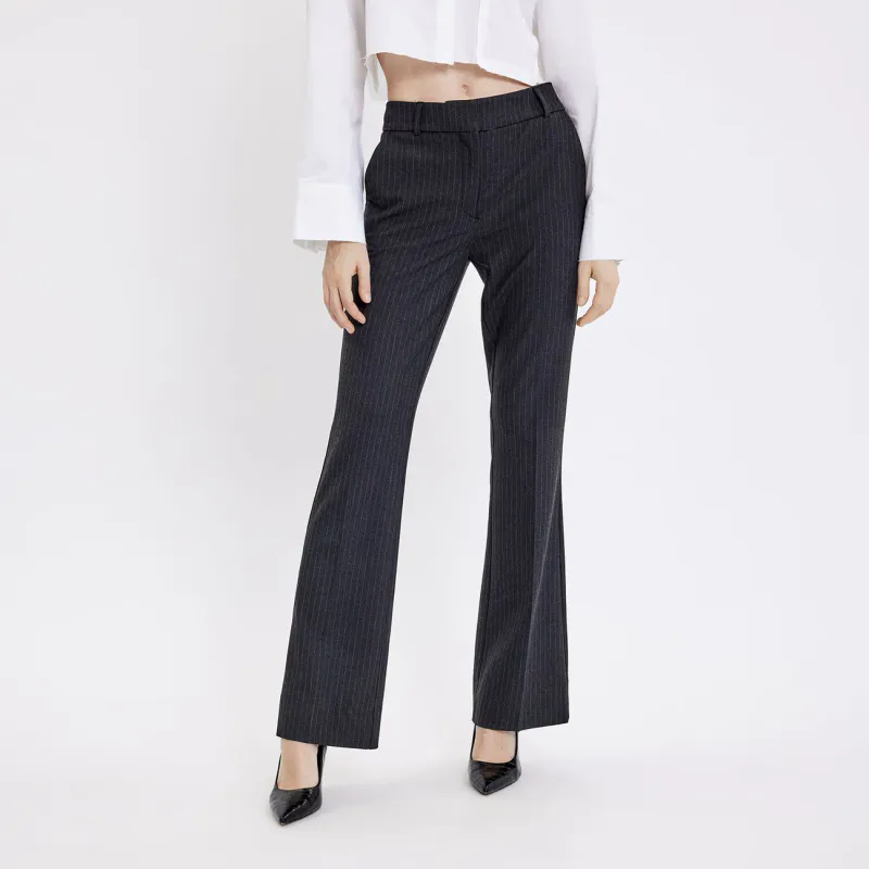 ClaraFV Charcoal Pinstripe