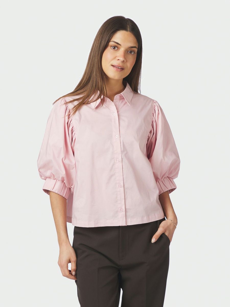 Etta Poplin Shirt Rose