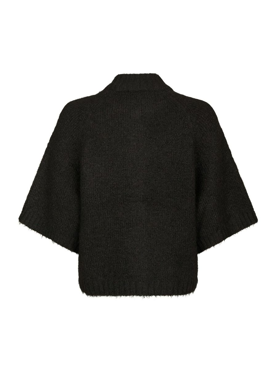 Benuta Fluffy Knit Cardigan Dark Brown