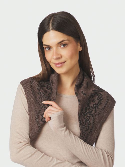 Hovedbilde Adelina Paisley Scarf Brown