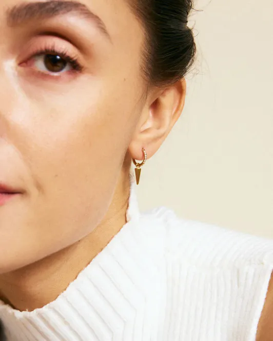 Hovedbilde Peak Hoops Mini Sparkle Gold