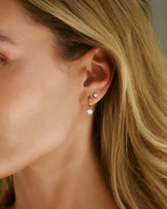 Hovedbilde Crown Hoops Gold