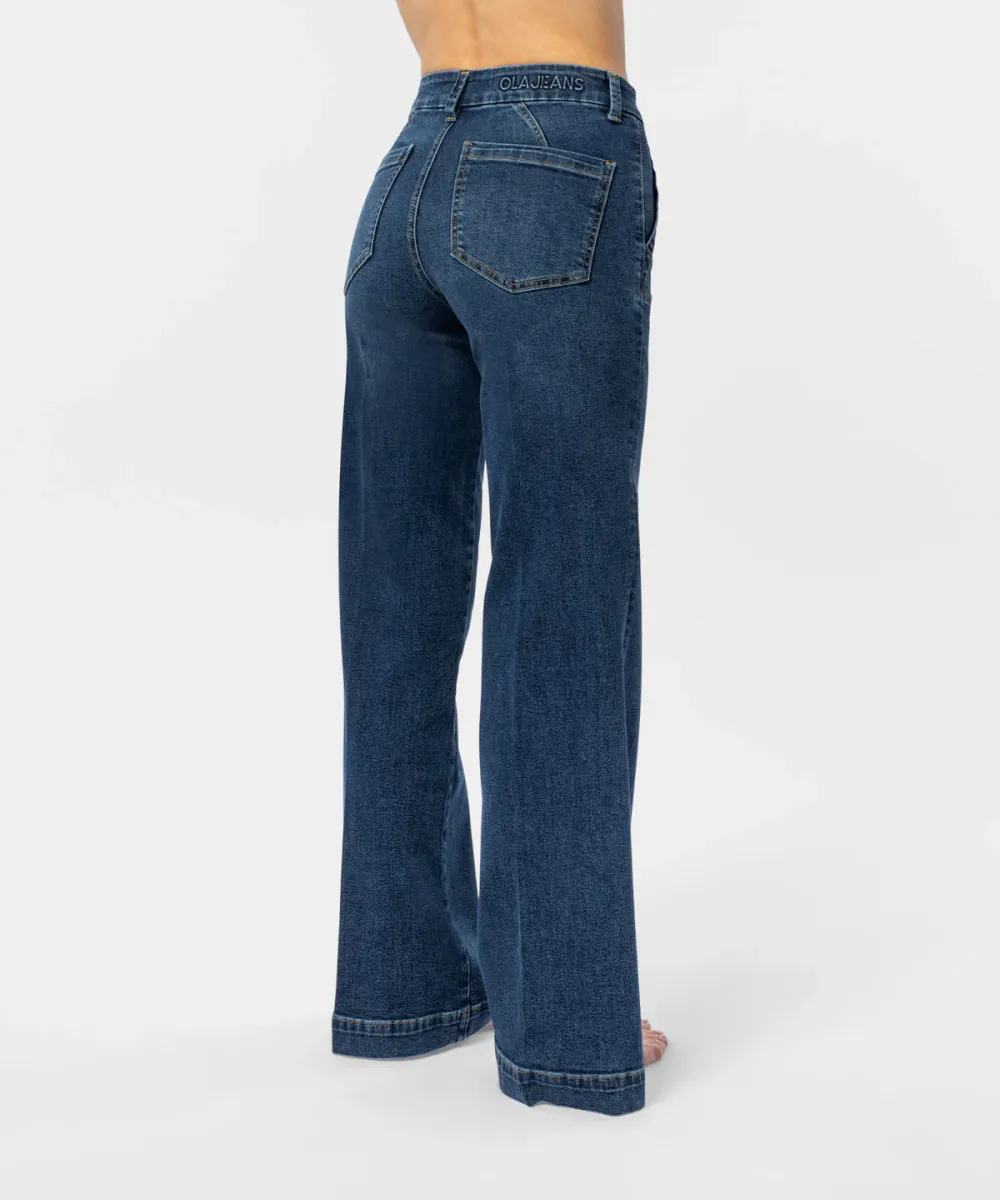 The Mona Jean Dark Vintage Blue