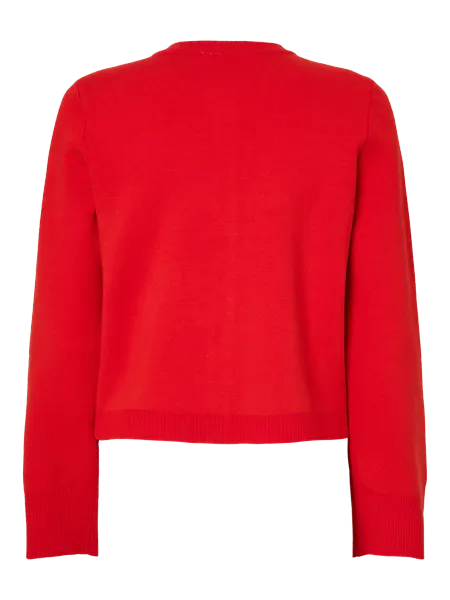 Hovedbilde YasElena Knit Cardigan Fiery Red