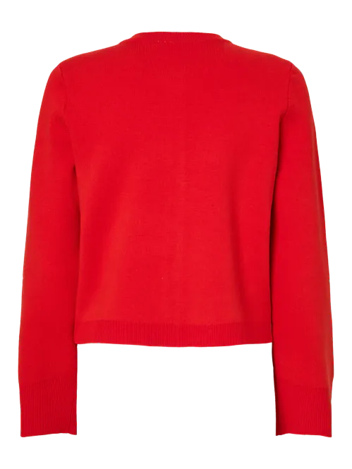 Hovedbilde YasElena Knit Cardigan Fiery Red