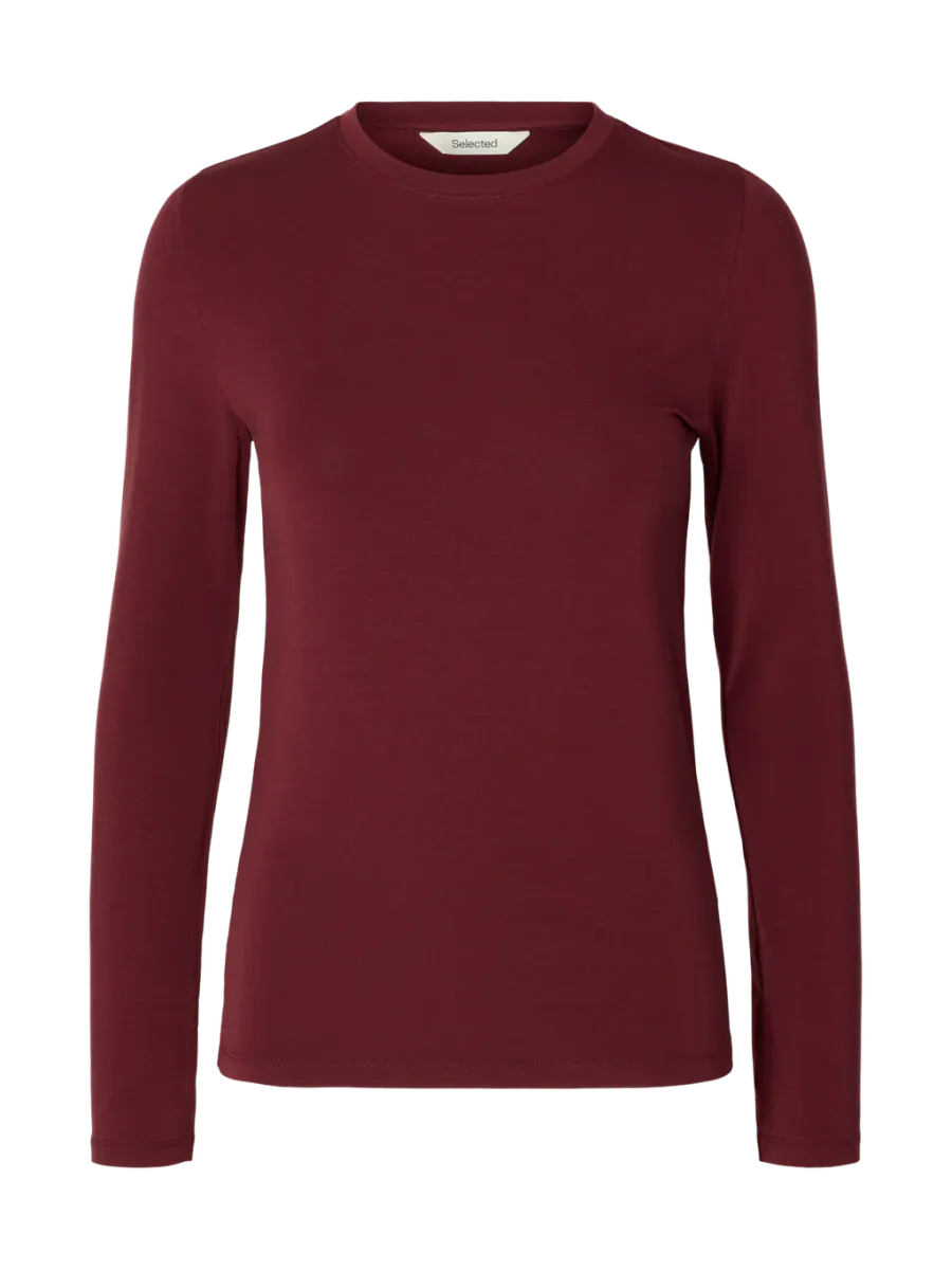 SlfManja O-Neck Tawny Port