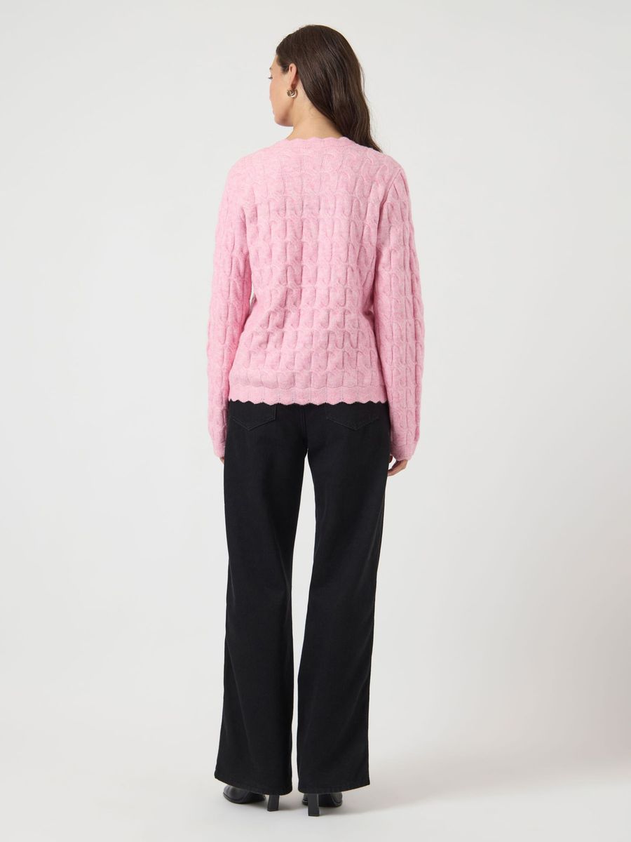 YasBubera Knit Cardigan Moonlite Mauve
