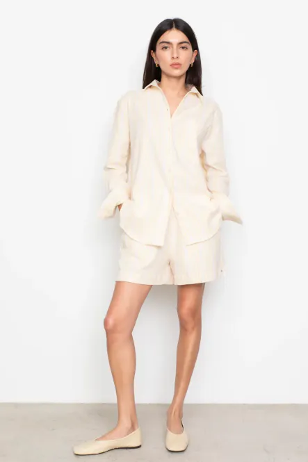 Hovedbilde Bibi Crepe Shirt Light Yellow Stripes