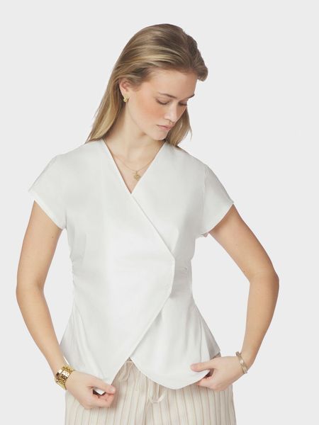 Hovedbilde Fidi Poplin Top White