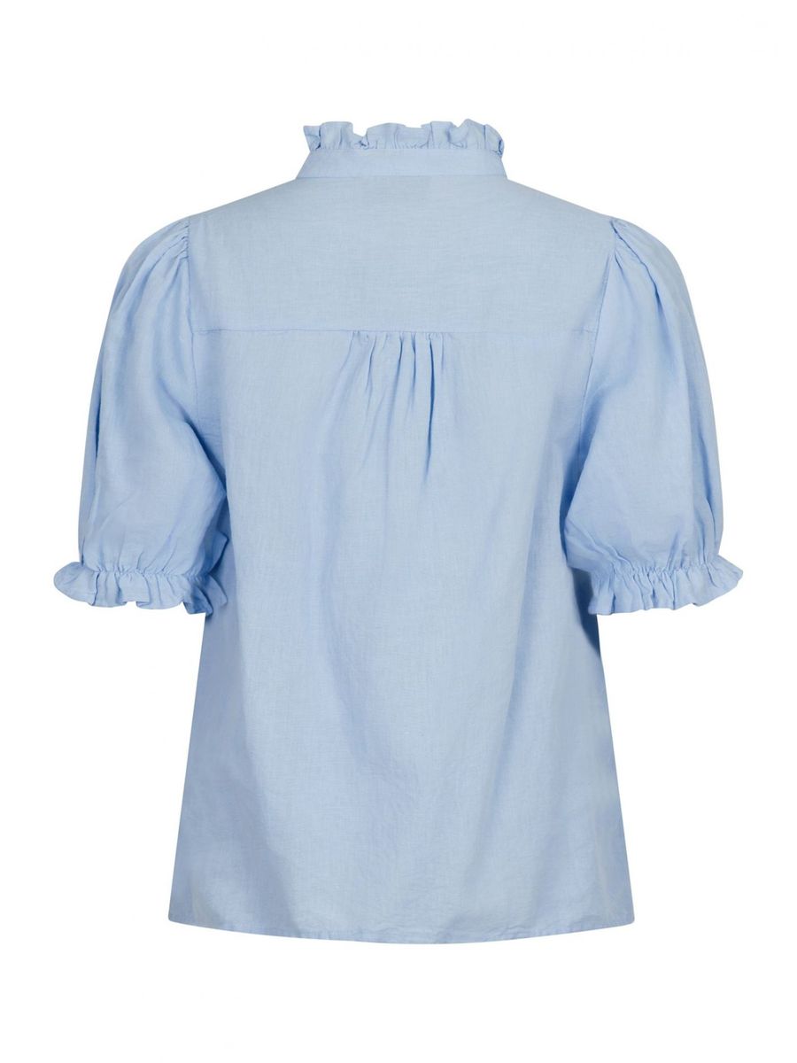 Odesa Linen Blouse Light Blue