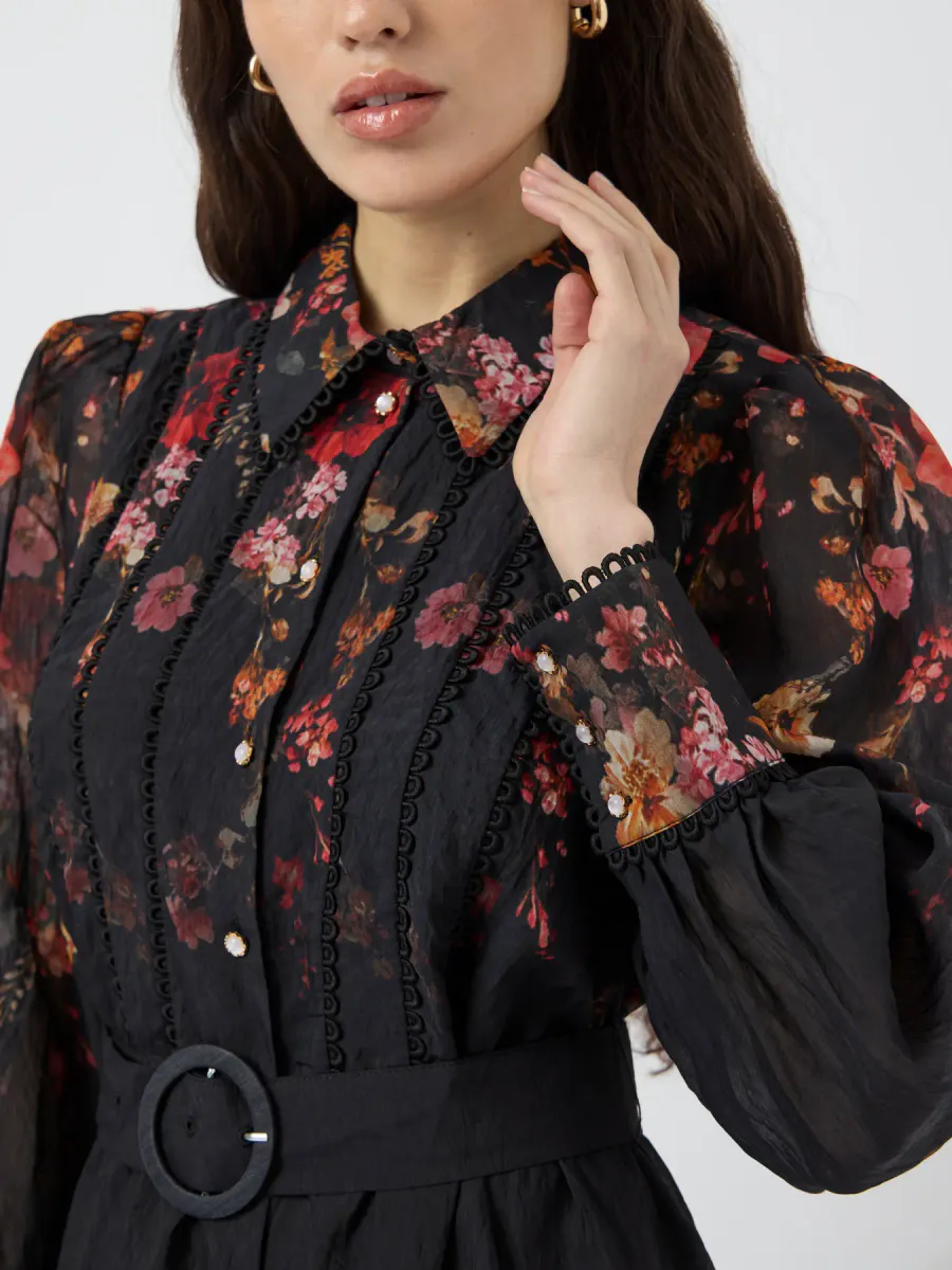 Yasromantica Long Dress Black