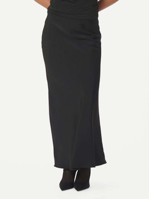 Vicky Heavy Sateen Skirt Black