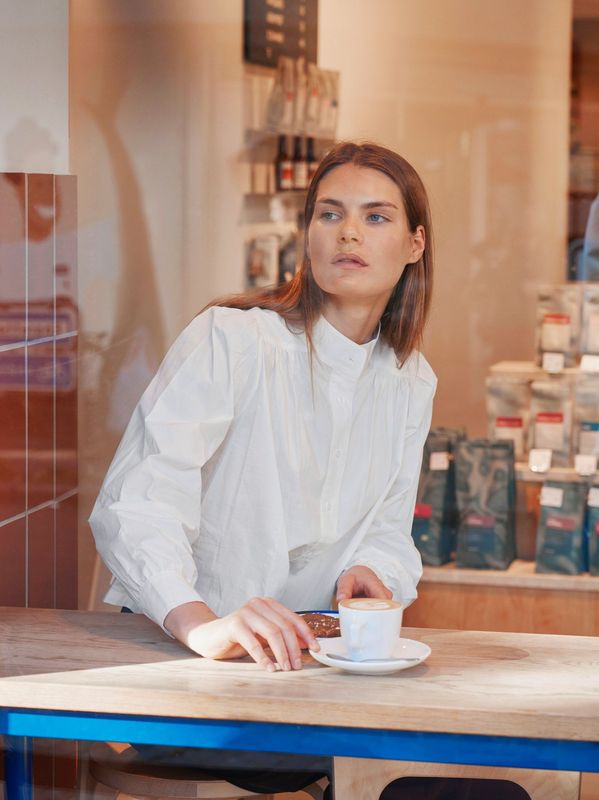 Melya Poplin Shirt White