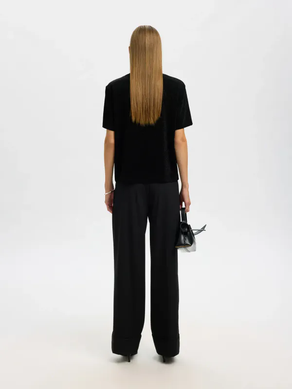 SlfAnja Boxy Tee Black