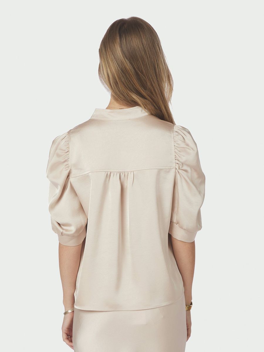 Roella Heavy Sateen Blouse Champagne