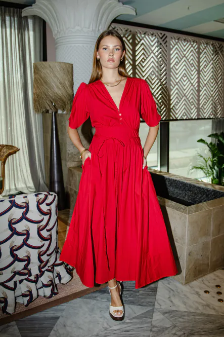 Hovedbilde Maria Dress City Red Poplin