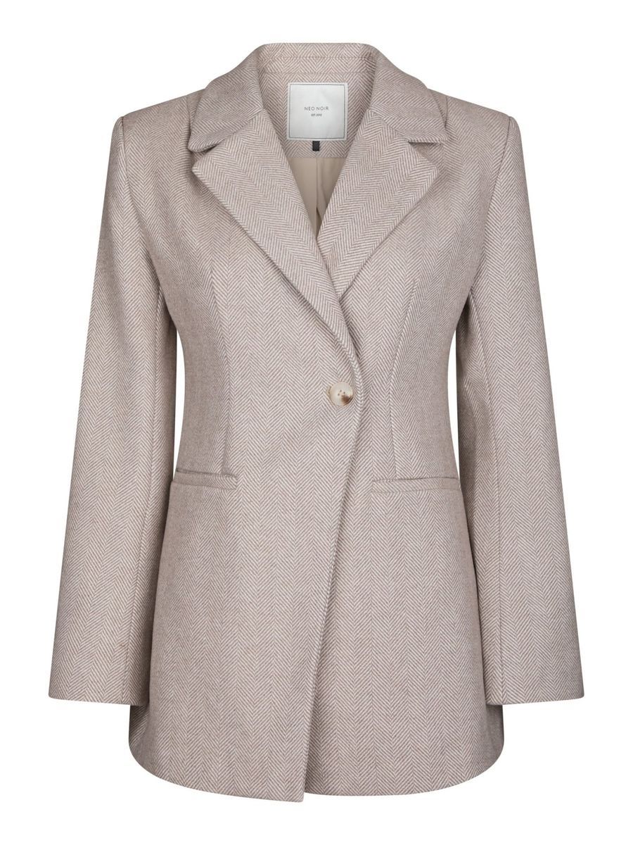 Bowie Herringbone S Blazer Sand