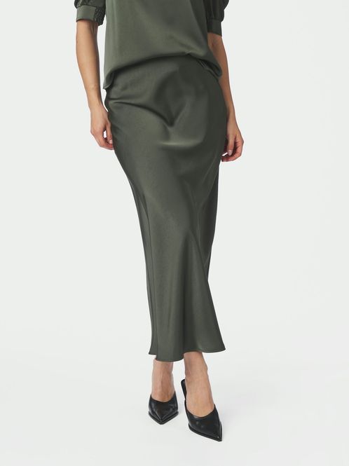 Hovedbilde Vicky Heavy Sateen Skirt Deep Green