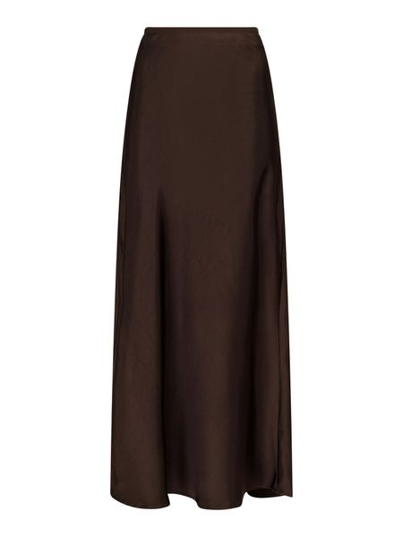 Hovedbilde Vicky Heavy Sateen Skirt Dark Brown