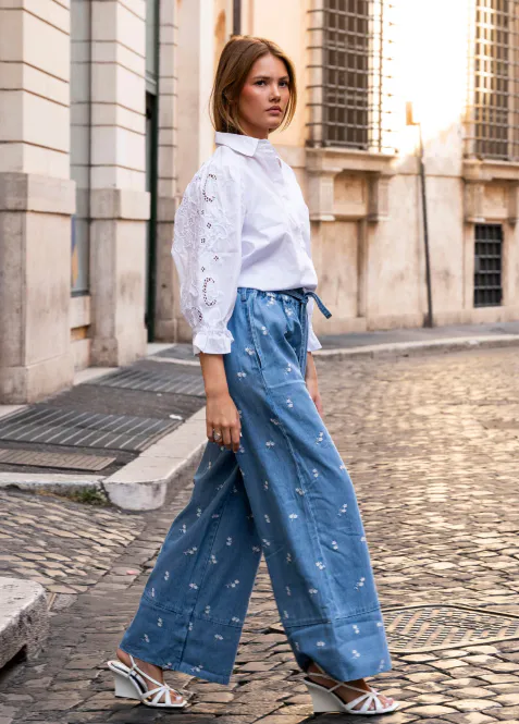 Hovedbilde Elida Pant Denim Fiore