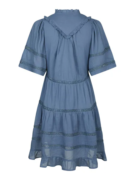 Bilde av Milene S Voile Dress Smoke Blue