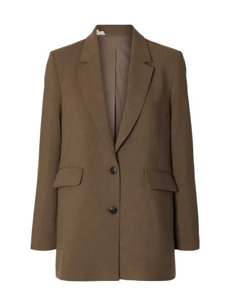 Hovedbilde SlfRita Relaxed Blazer Mel Chocolate Chip