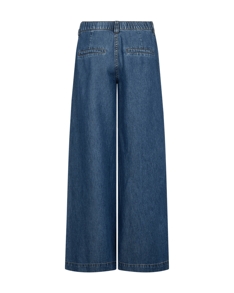 Milo Pants Long Full Length Medium Blue Denim