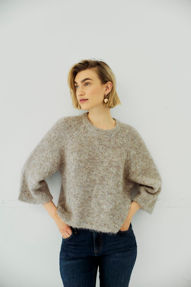 Grslulu Pullover Desert Taupe Melange
