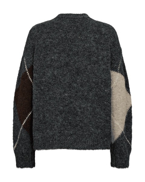 Hovedbilde GrsLulu Pullover Dark Grey w. Oyster Grey