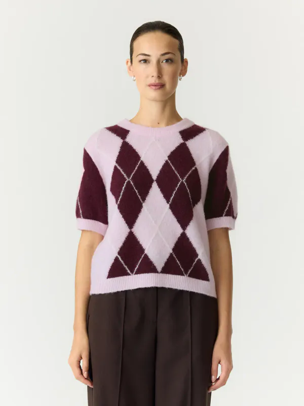 YasJohi Wool Blend Pullover Pale Lilac Fig
