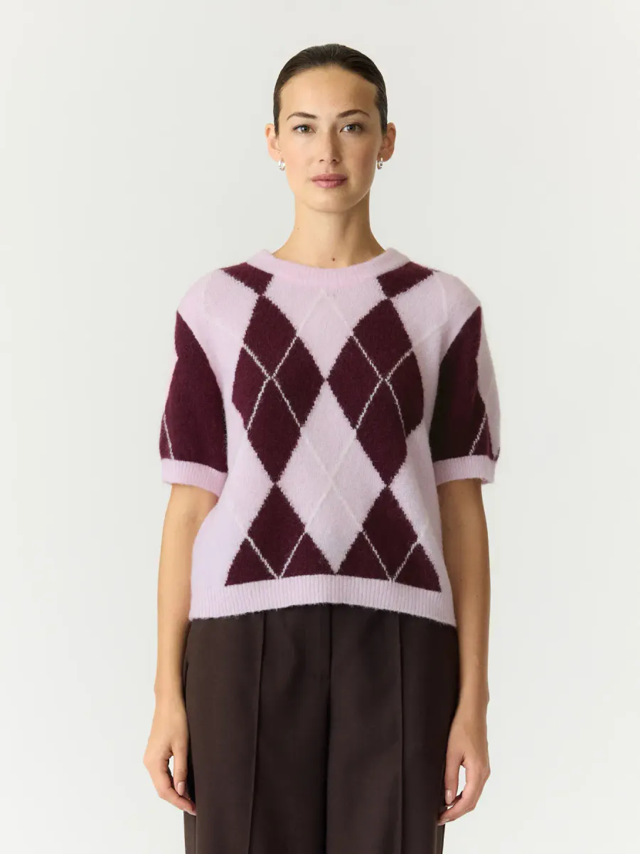 YasJohi Wool Blend Pullover Pale Lilac Fig