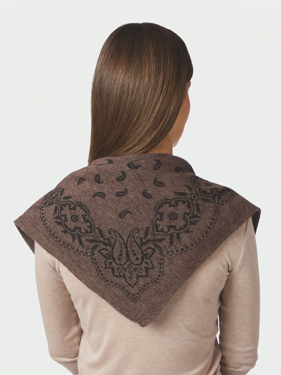 Adelina Paisley Scarf Brown