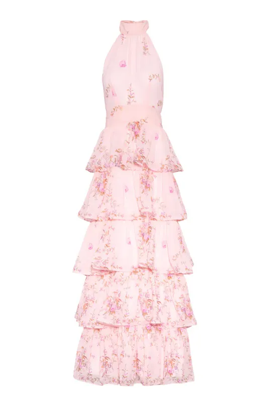 Angeline Maxi Dress Blush Bloom