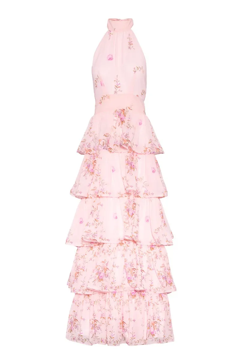 Angeline Maxi Dress Blush Bloom