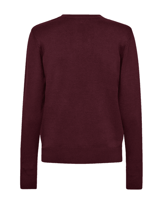 Hovedbilde Katie Pullover w Gold Button Port Royale Melange