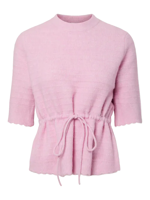 Hovedbilde Yasthellis Ss Knit Pullover Pink Lady
