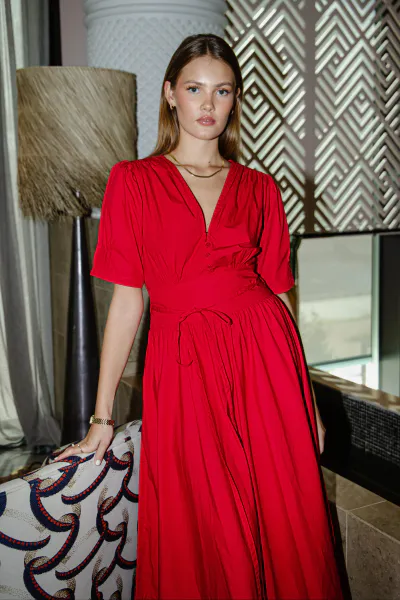Hovedbilde Maria Dress City Red Poplin